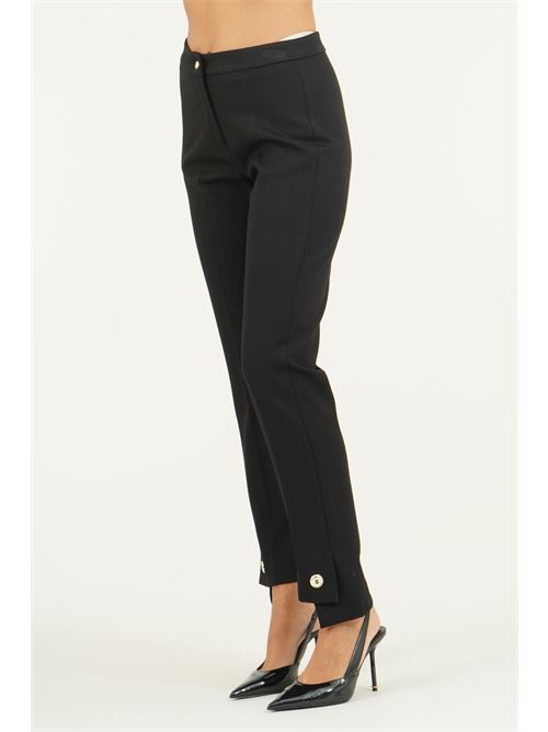 Pantalone in viscosa elastica GM by Gai Mattiolo | GM4297NERO